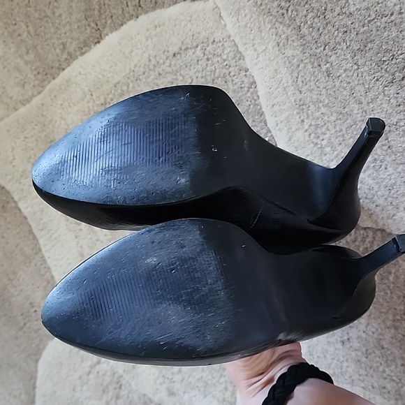 Black Snake Skin Print - Hidden Platform Heels - Size 10 - Picture 6 of 11